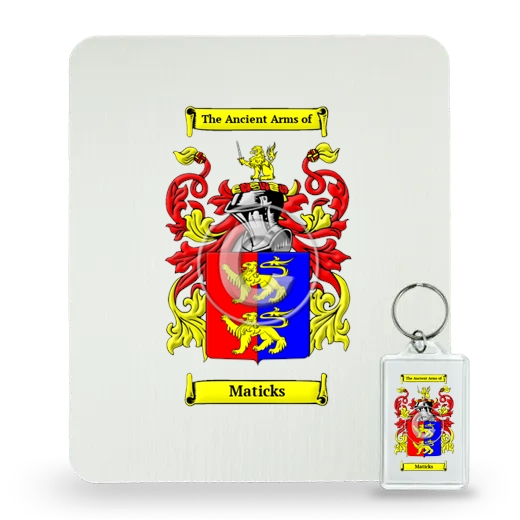 Maticks Mouse Pad and Keychain Combo Package