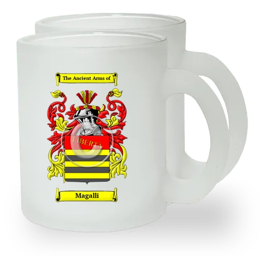 Magalli Pair of Frosted Glass Mugs