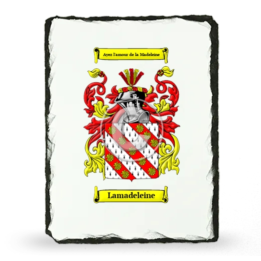 Lamadeleine Coat of Arms Slate