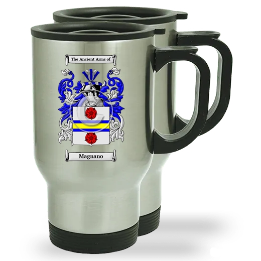 Magnano Pair of Steel Travel Mugs