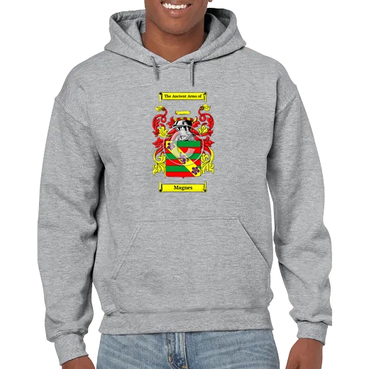 Magnes Grey Unisex Coat of Arms Hooded Sweatshirt