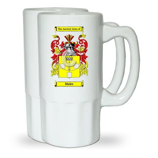 Maler Pair of Beer Steins