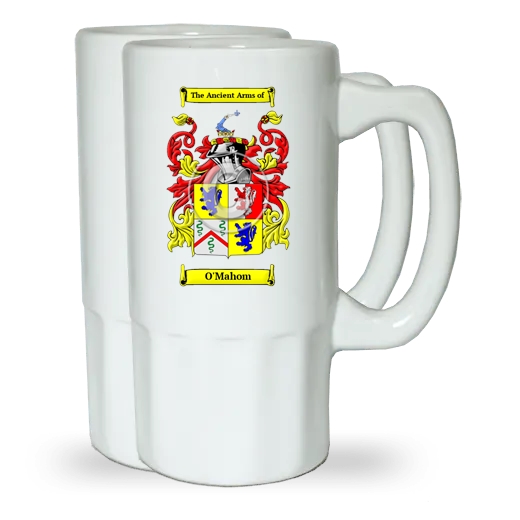 O'Mahom Pair of Beer Steins