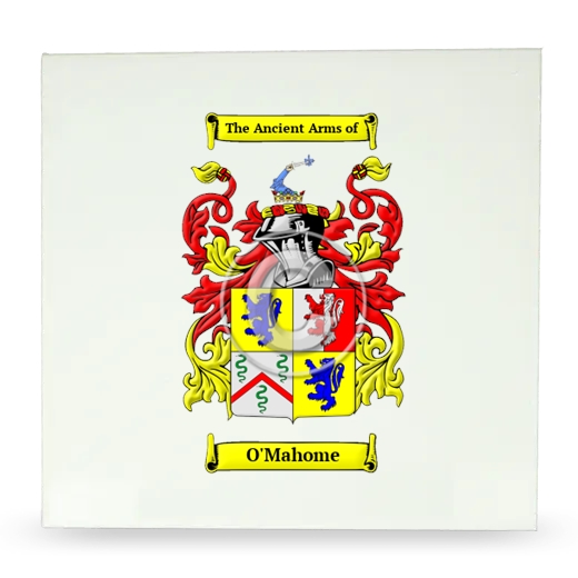 O'Mahome Large Ceramic Tile with Coat of Arms