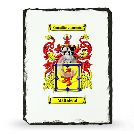 Maltalend Coat of Arms Slate