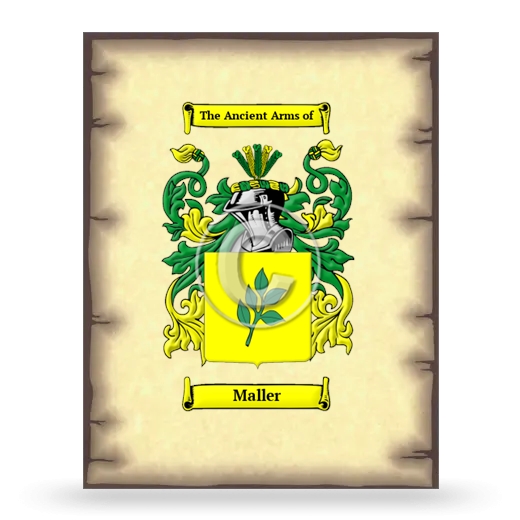 Maller Coat of Arms Print