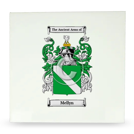 Mellyn Large Ceramic Tile with Coat of Arms