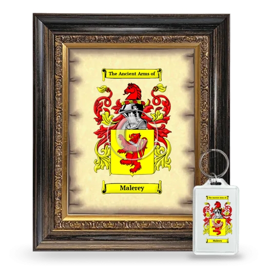 Malerey Framed Coat of Arms and Keychain - Heirloom