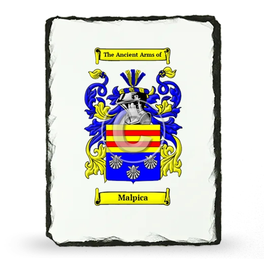 Malpica Coat of Arms Slate