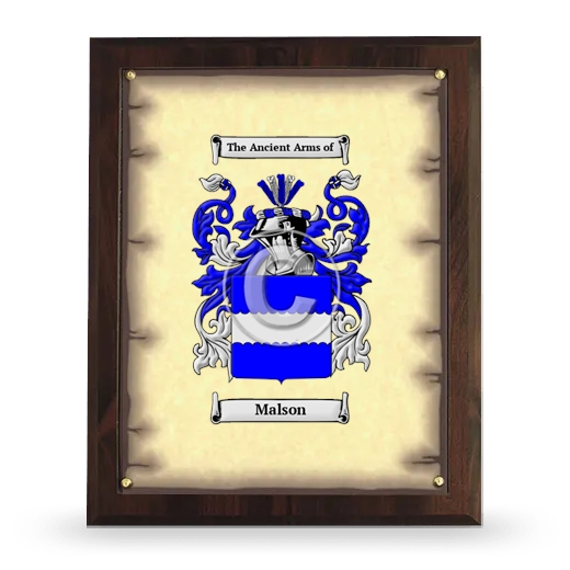 Malson Coat of Arms Plaque