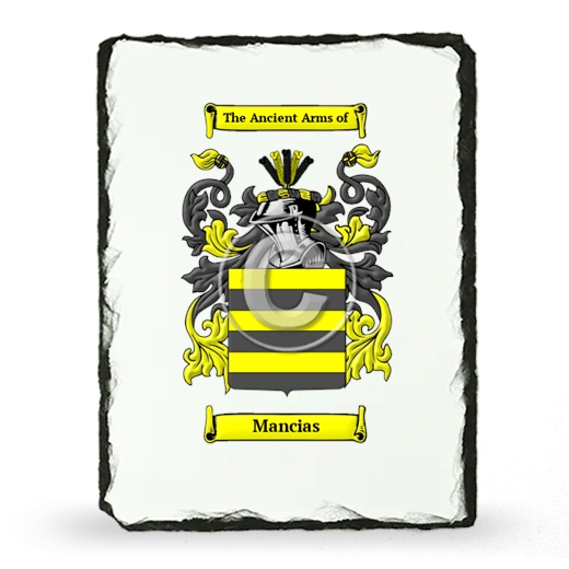 Mancias Coat of Arms Slate