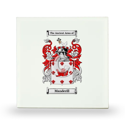 Manderill Small Ceramic Tile with Coat of Arms