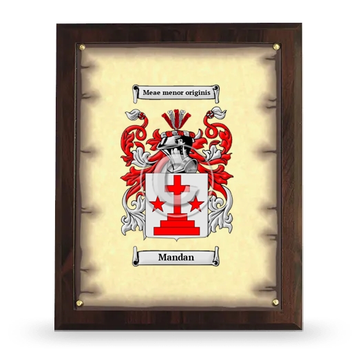 Mandan Coat of Arms Plaque