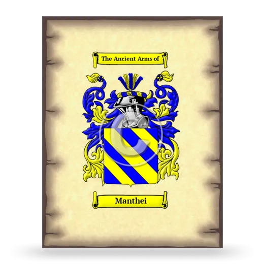 Manthei Coat of Arms Print