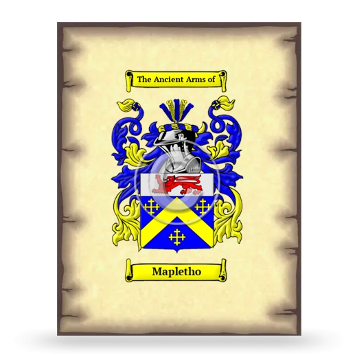 Mapletho Coat of Arms Print