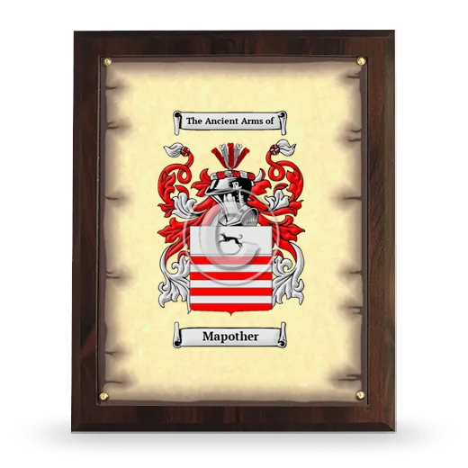 Mapother Coat of Arms Plaque