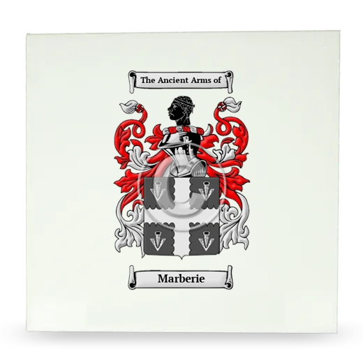 Marberie Large Ceramic Tile with Coat of Arms