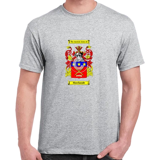 Marchande Grey Coat of Arms T-Shirt