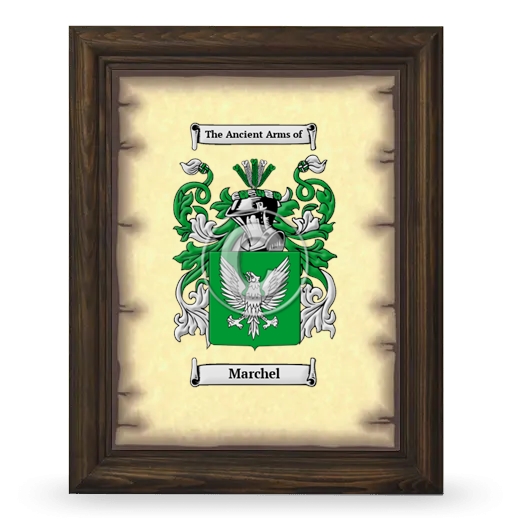 Marchel Coat of Arms Framed - Brown