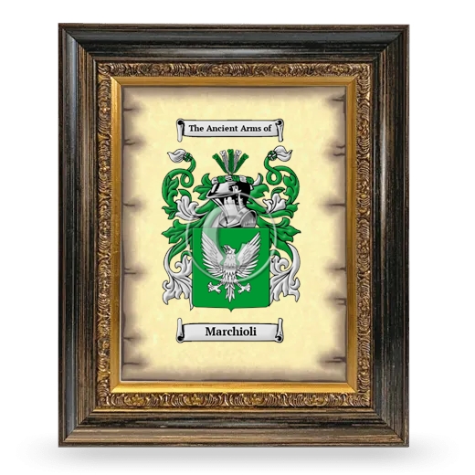 Marchioli Coat of Arms Framed - Heirloom