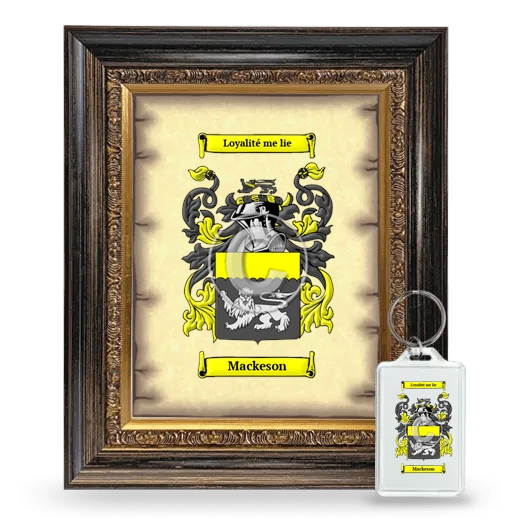 Mackeson Framed Coat of Arms and Keychain - Heirloom