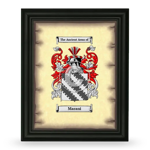 Marani Coat of Arms Framed - Black