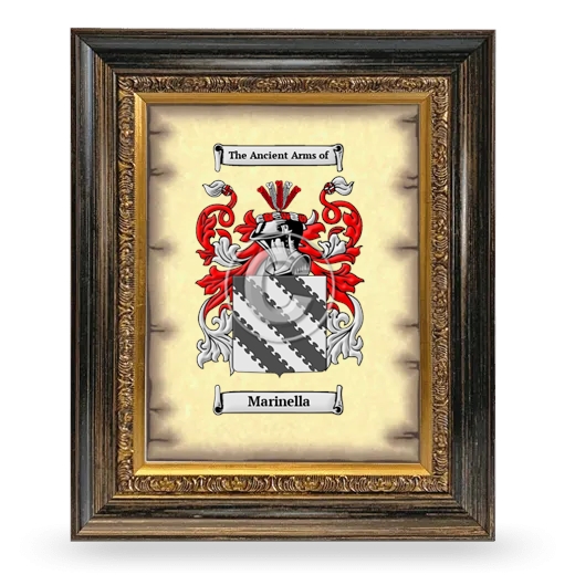 Marinella Coat of Arms Framed - Heirloom