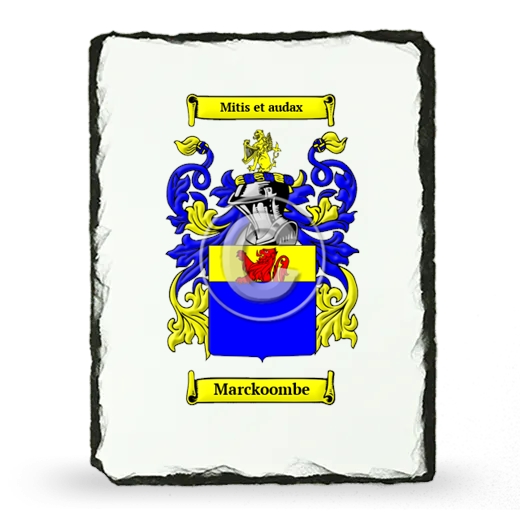 Marckoombe Coat of Arms Slate