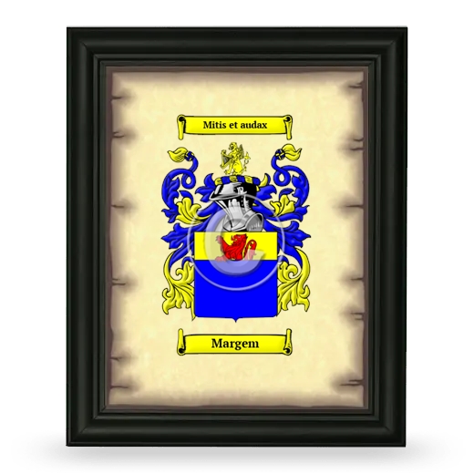 Margem Coat of Arms Framed - Black