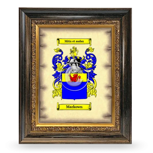 Markown Coat of Arms Framed - Heirloom