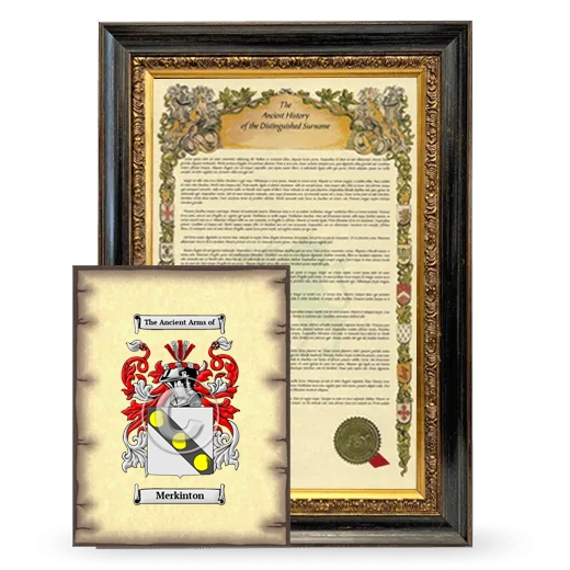 Merkinton Framed History and Coat of Arms Print - Heirloom