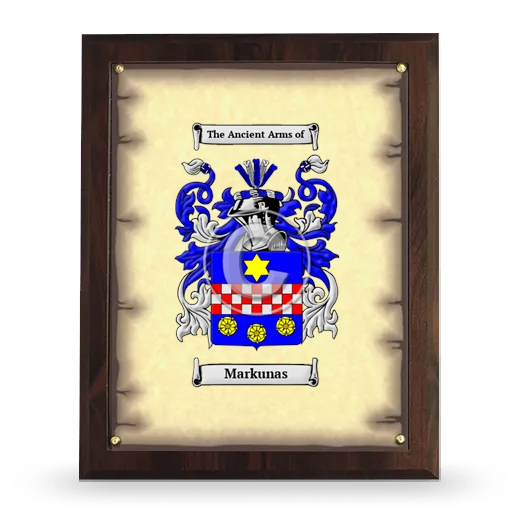 Markunas Coat of Arms Plaque