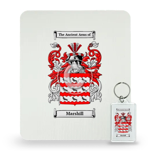 Marshill Mouse Pad and Keychain Combo Package
