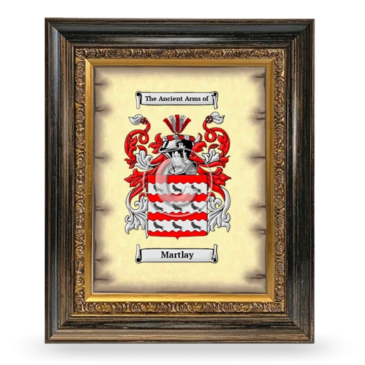 Martlay Coat of Arms Framed - Heirloom