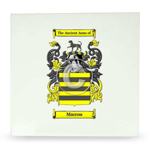 Marrou Large Ceramic Tile with Coat of Arms
