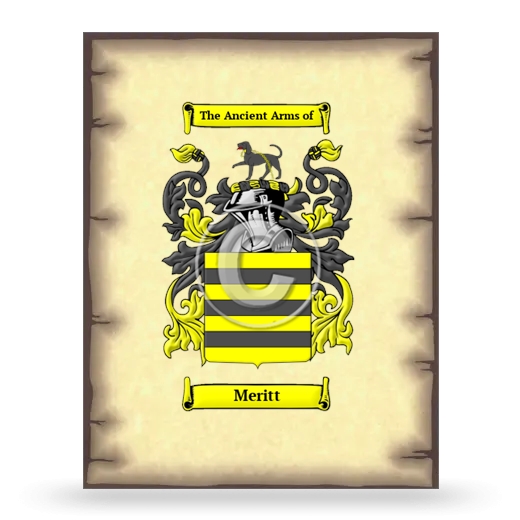 Meritt Coat of Arms Print