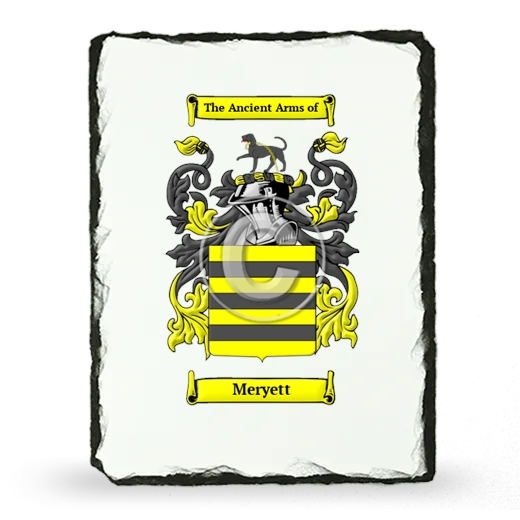 Meryett Coat of Arms Slate