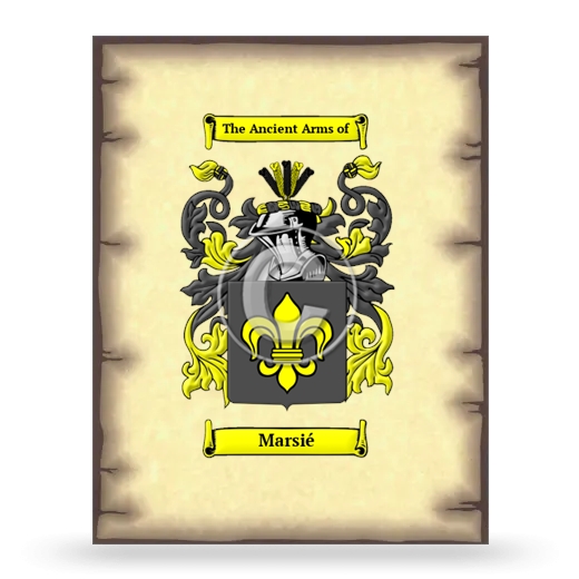 Marsié Coat of Arms Print