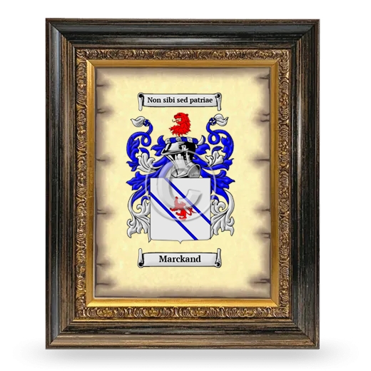 Marckand Coat of Arms Framed - Heirloom