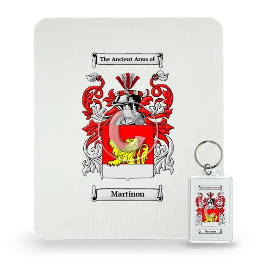 Martinon Mouse Pad and Keychain Combo Package