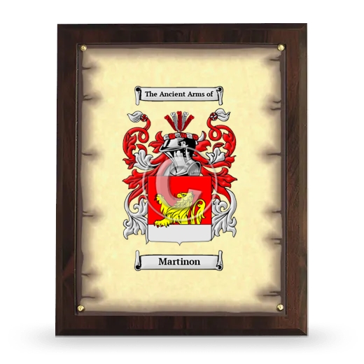 Martinon Coat of Arms Plaque