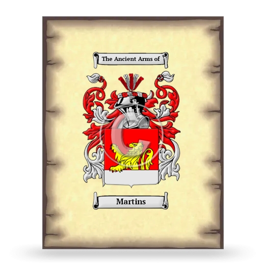 Martins Coat of Arms Print