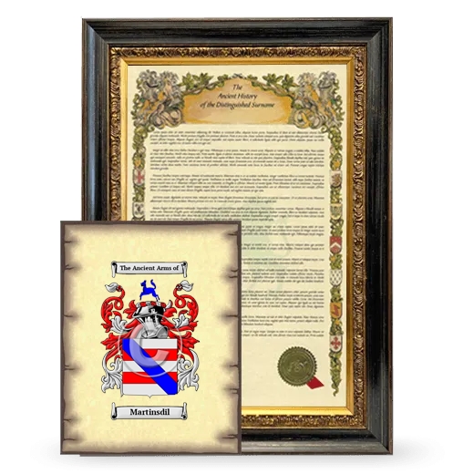 Martinsdil Framed History and Coat of Arms Print - Heirloom