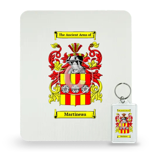 Martineau Mouse Pad and Keychain Combo Package