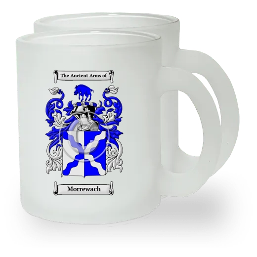 Morrewach Pair of Frosted Glass Mugs