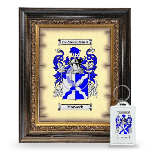 Morwock Framed Coat of Arms and Keychain - Heirloom