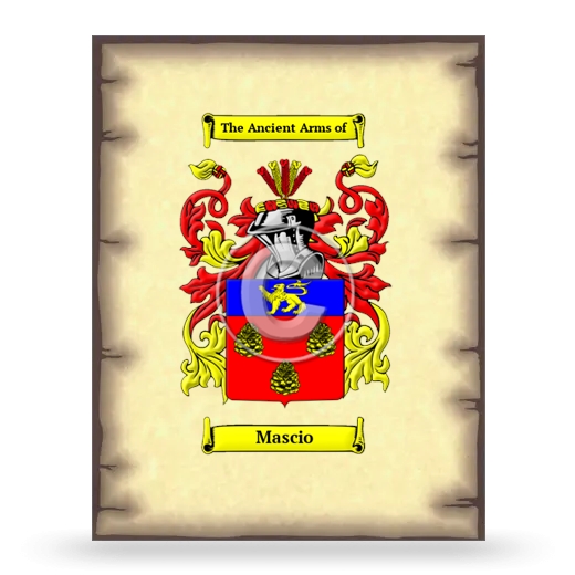 Mascio Coat of Arms Print