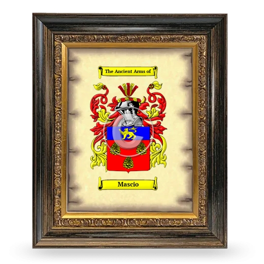 Mascio Coat of Arms Framed - Heirloom