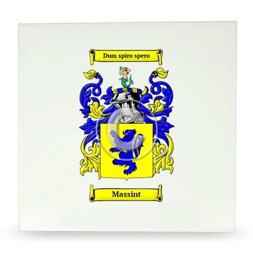 Massint Large Ceramic Tile with Coat of Arms