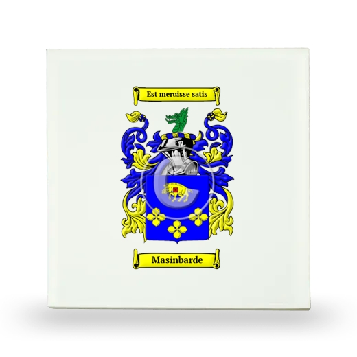 Masinbarde Small Ceramic Tile with Coat of Arms